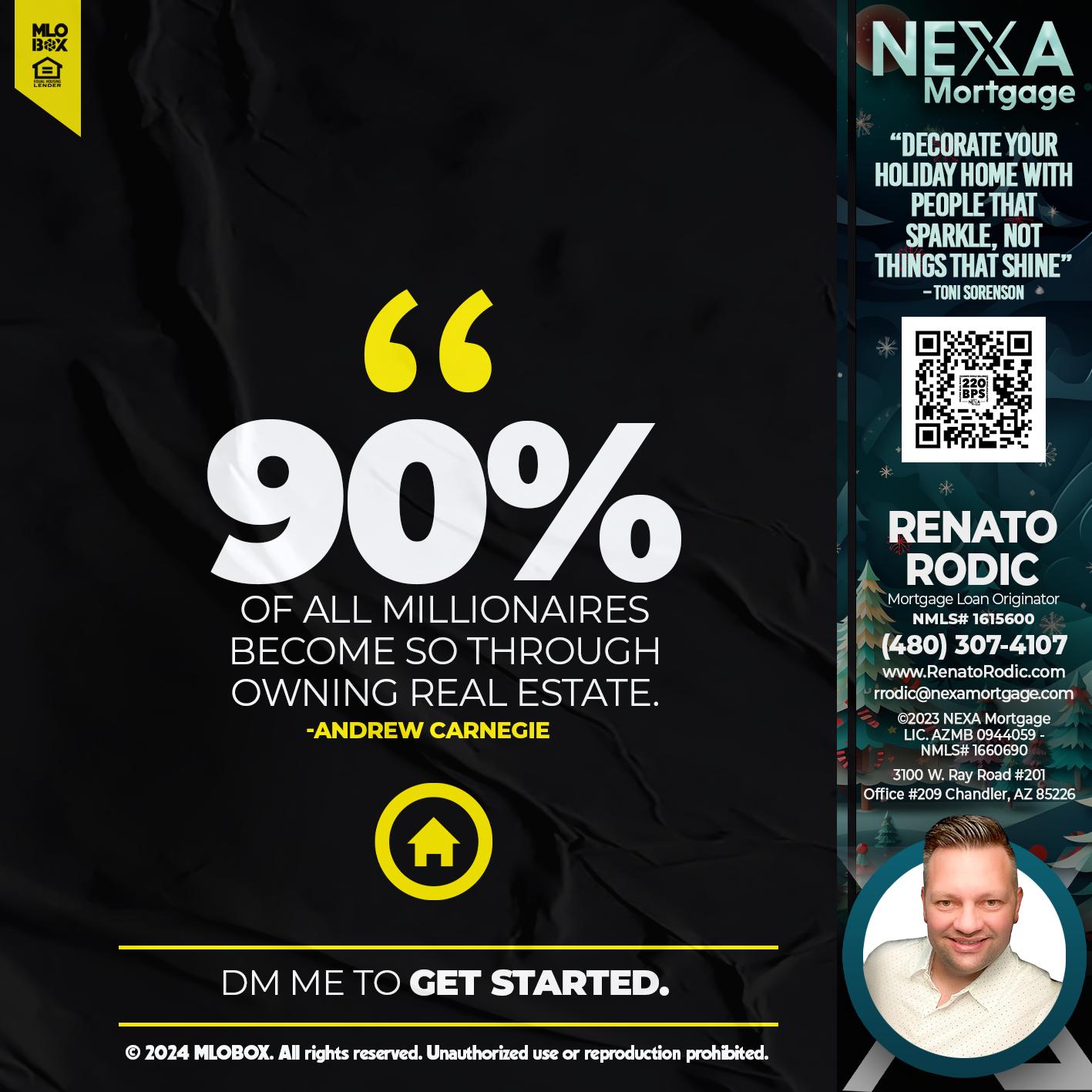 90% - Renato Rodic -Mortgage Loan Originator