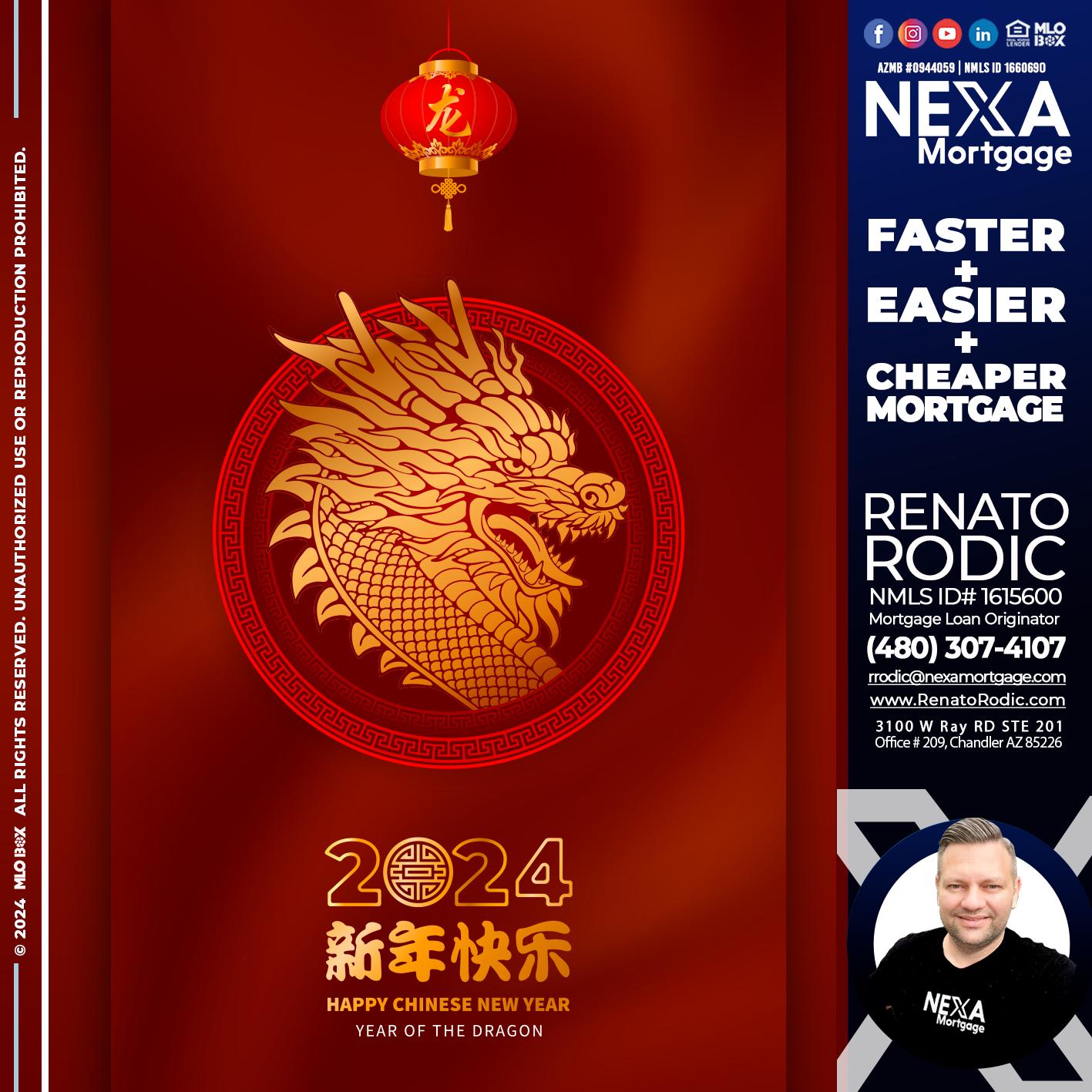 YEAR OF THE DRAGON - Renato Rodic -Mortgage Loan Originator