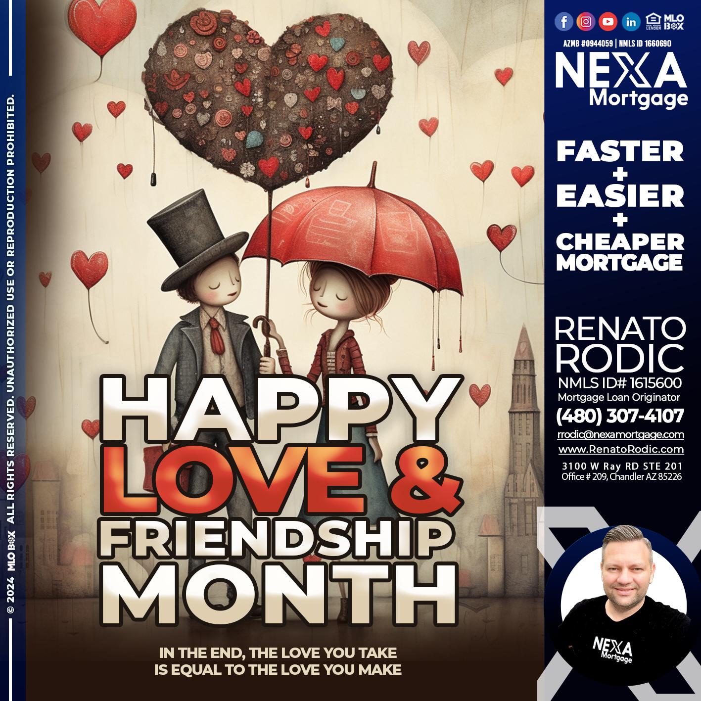 HAPPY LOVE MONTH - Renato Rodic -Mortgage Loan Originator