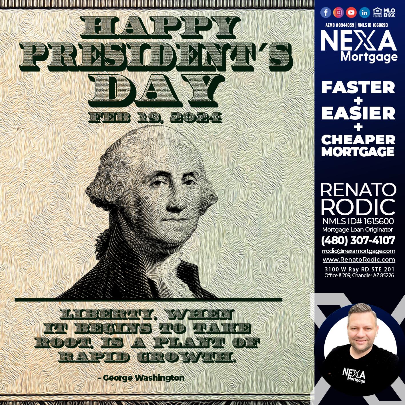 president day fix - Renato Rodic -Mortgage Loan Originator