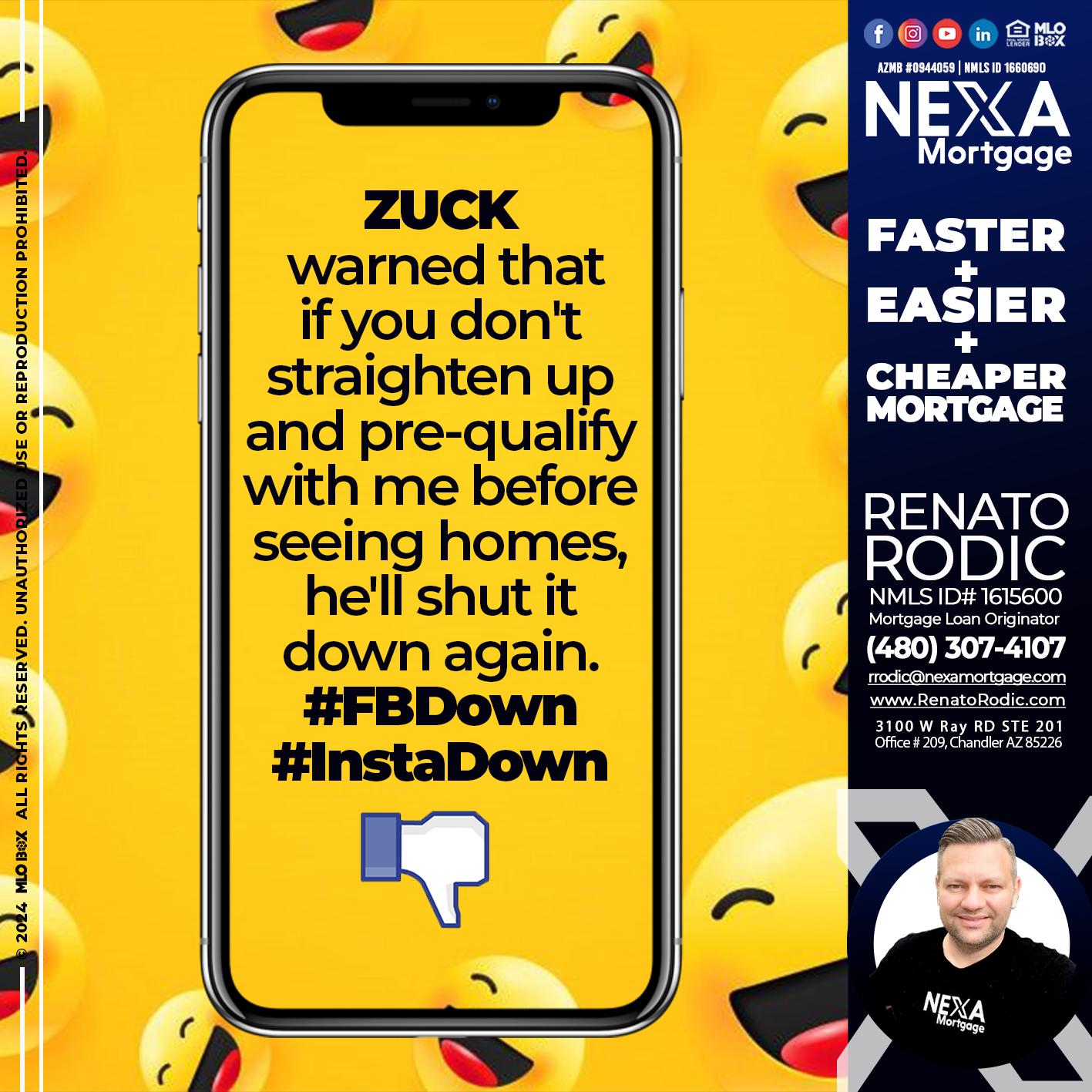 zuck 2 - Renato Rodic -Mortgage Loan Originator