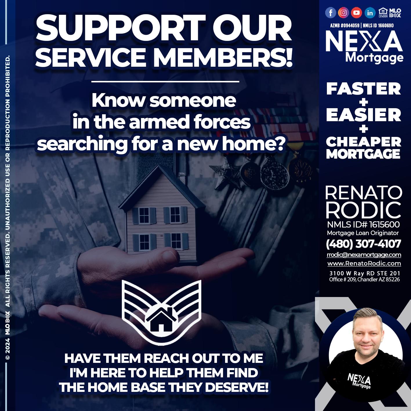 support our - Renato Rodic -Mortgage Loan Originator