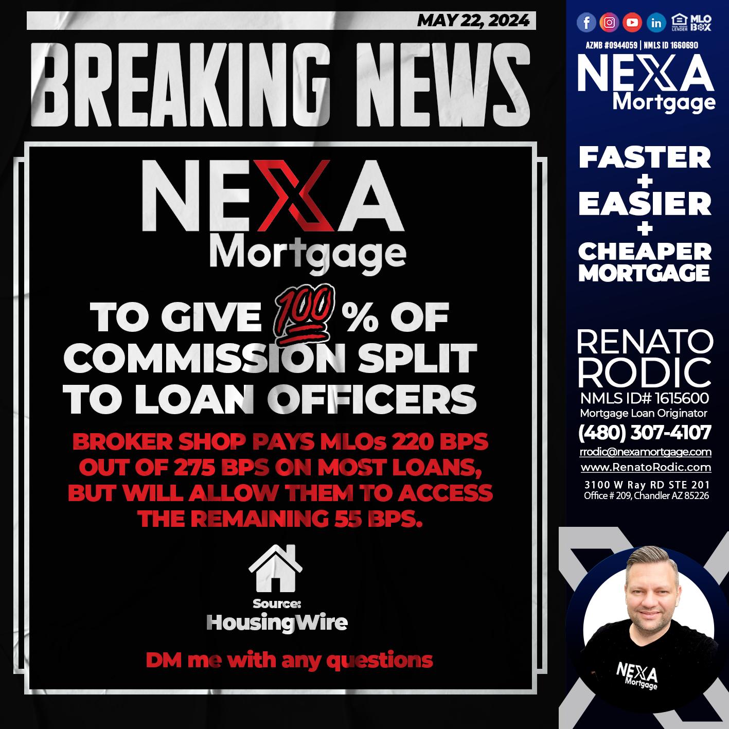 BREAKING NEWS - Renato Rodic -Mortgage Loan Originator