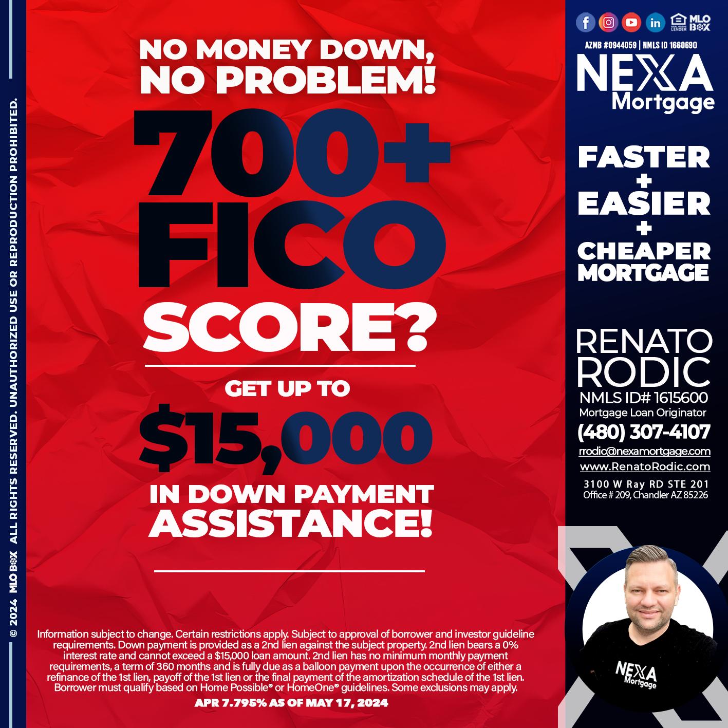 700 FICO - Renato Rodic -Mortgage Loan Originator