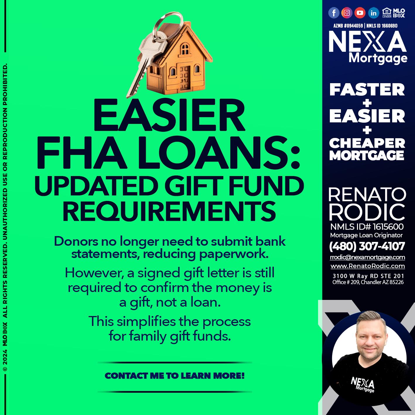 EASIER FHA - Renato Rodic -Mortgage Loan Originator