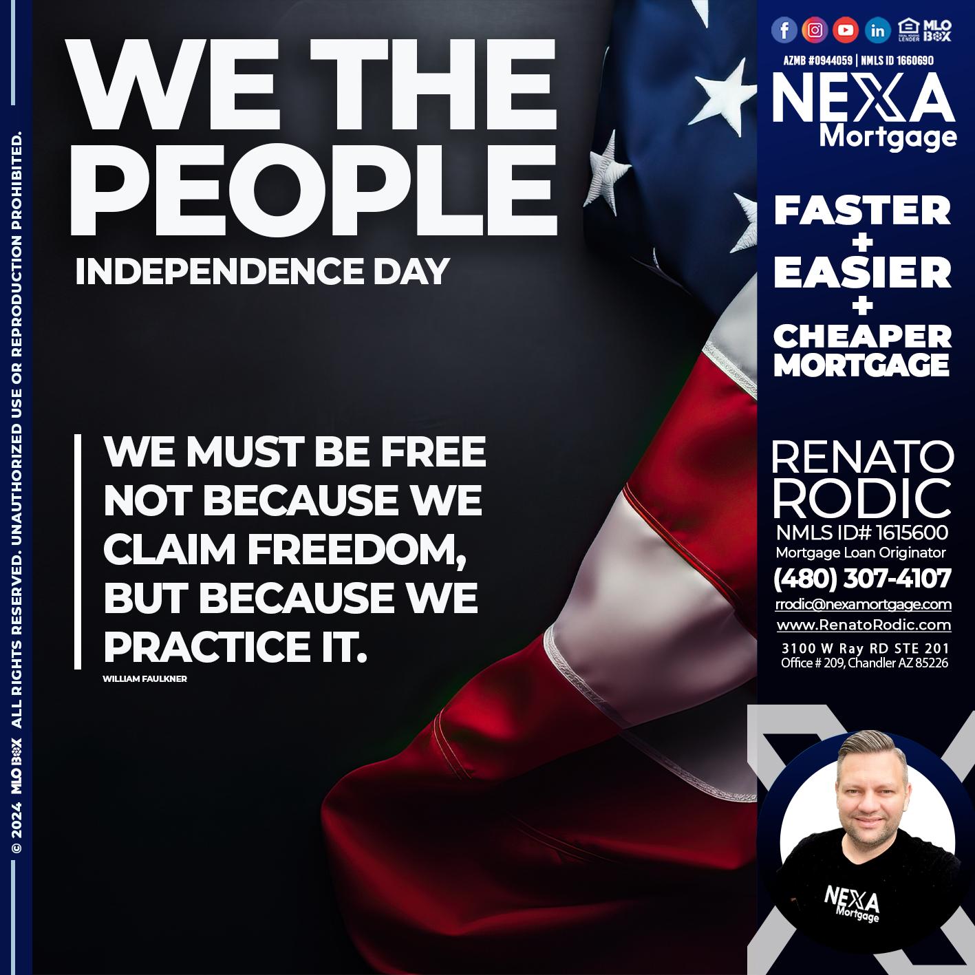 WE THE PEOPLE - Renato Rodic -Mortgage Loan Originator