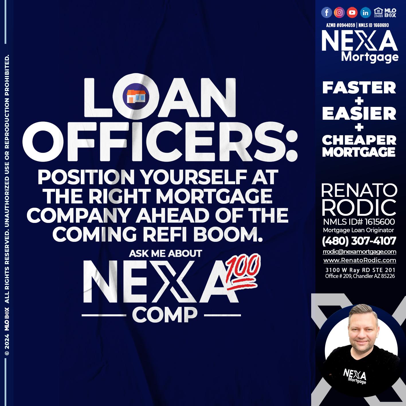 LOAN OFFICER - Renato Rodic -Mortgage Loan Originator