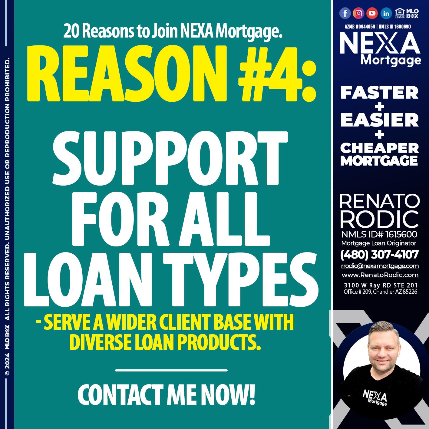 REASON 4 - Renato Rodic -Mortgage Loan Originator