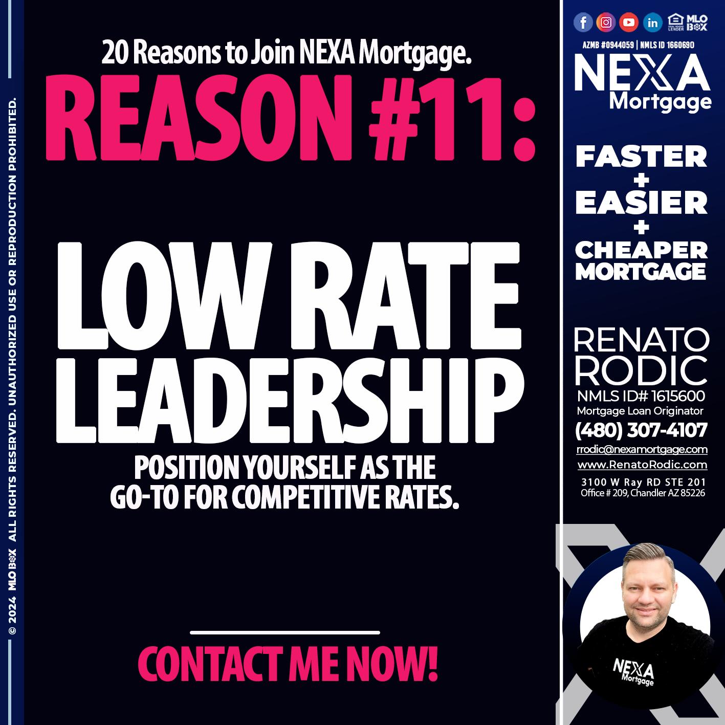 REASON 11 - Renato Rodic -Mortgage Loan Originator