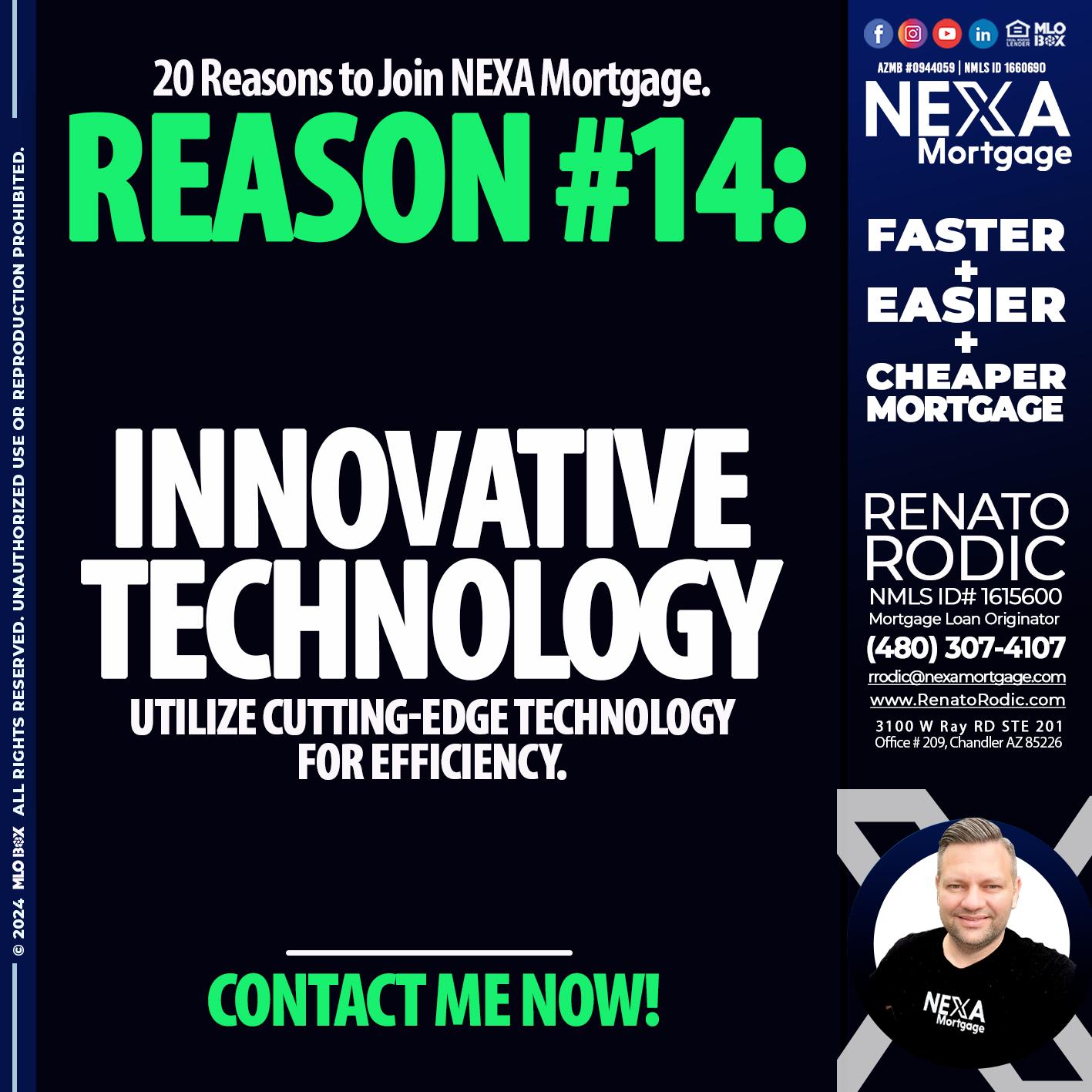 REASON 14 - Renato Rodic -Mortgage Loan Originator