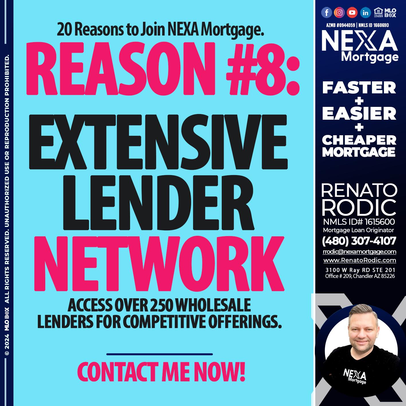 REASON 8 - Renato Rodic -Mortgage Loan Originator